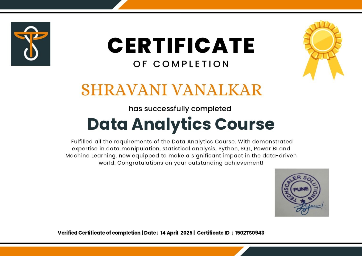 TECHSCALER SOLUTIONS – Best Datascience in Pune